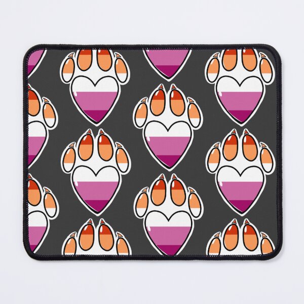Item preview, Lesbian Pride Paw Print designed and sold by Weremoose.