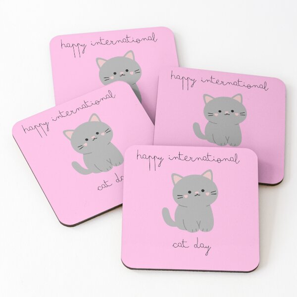 Item preview, happy international cat day designed and sold by stamper2538.