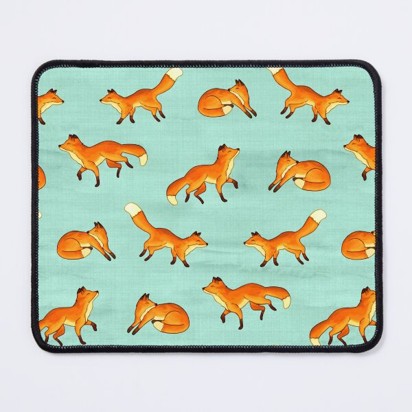 Item preview, Free Frolicking Foxes on Mint designed and sold by TigaTiga.