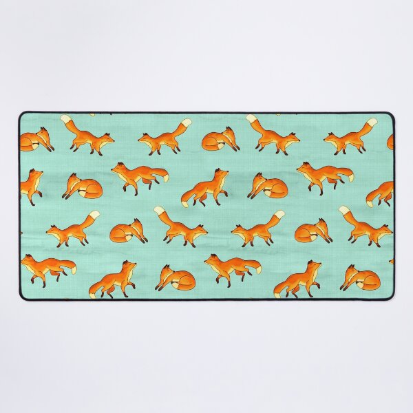 Item preview, Free Frolicking Foxes on Mint designed and sold by TigaTiga.