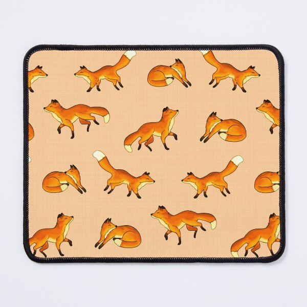 Item preview, Free Frolicking Foxes on Peachy Tan designed and sold by TigaTiga.