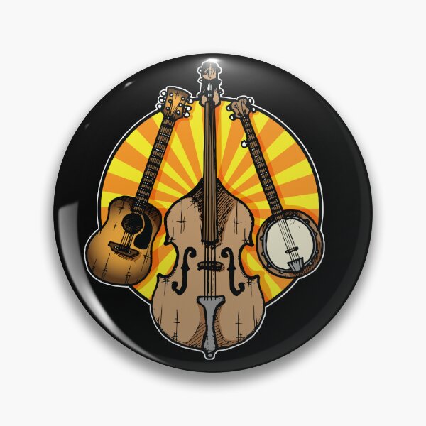 Item preview, Bluegrass and/or Folk Instruments T-Shirt Orange and Yellow designed and sold by LaughinBones.