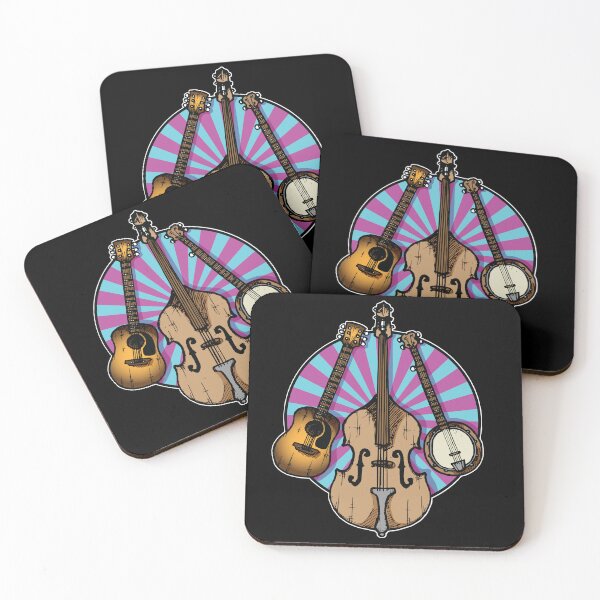 Item preview, Bluegrass and/or Folk Instruments T-Shirt Blue and Purple designed and sold by LaughinBones.