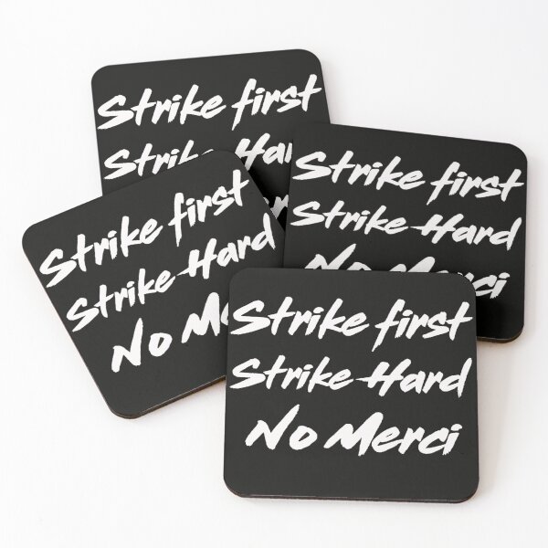 Item preview, Strike first, strike hard, no mercy designed and sold by TheWiiFactory.