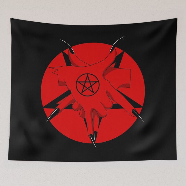Item preview, Demon Goat Handsign Pentagram Illustration designed and sold by ProdbyNiECO.