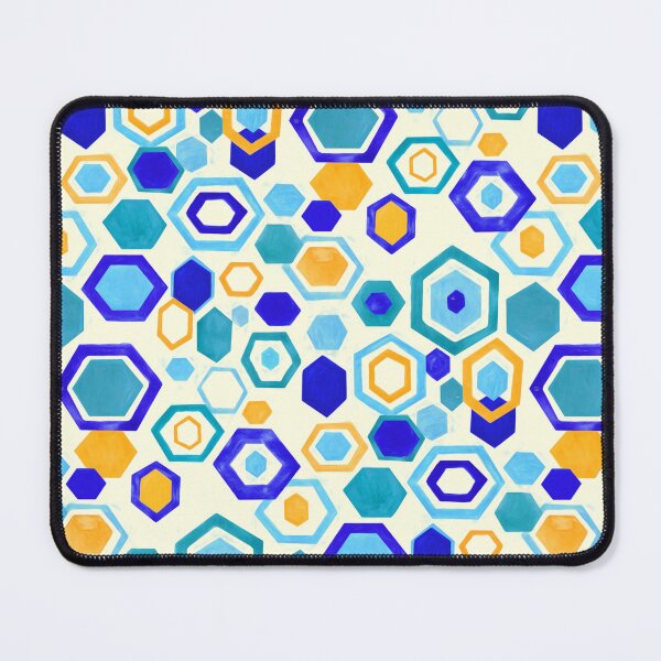 Item preview, Scattered Gouache Hexagons - Cream designed and sold by TigaTiga.