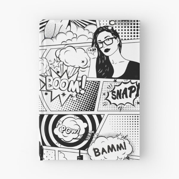 Item preview, Black and white pop art comic designed and sold by TheHotIgloo.
