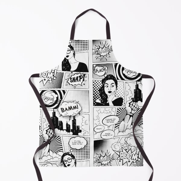 Item preview, Black and white pop art comic designed and sold by TheHotIgloo.