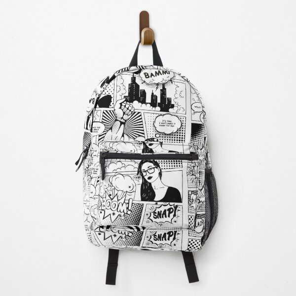 Item preview, Black and white pop art comic designed and sold by TheHotIgloo.
