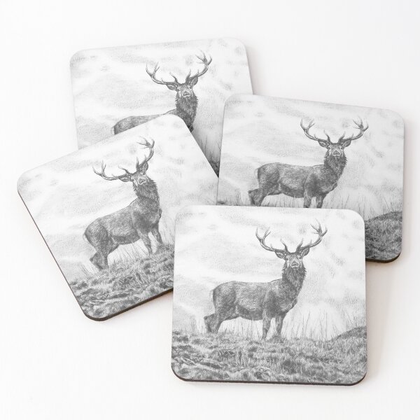 Item preview, Red Deer Stag - King of the Hill designed and sold by BeckyKidus.