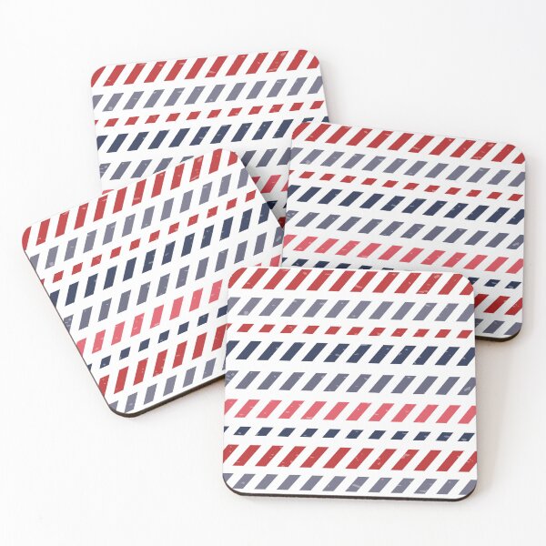 Item preview, Broken Stripes - Red, White and Blue designed and sold by Daisy Beatrice.