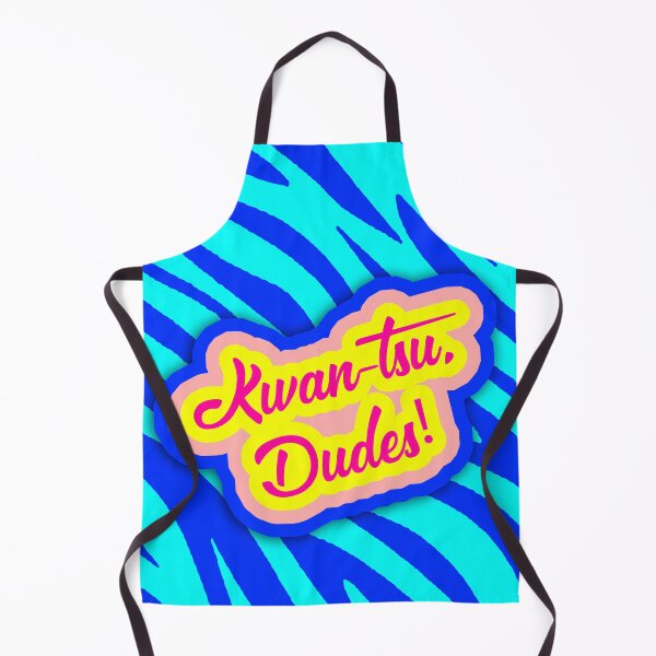 Item preview, Kwan-Tsu, Dudes! Surf Ninjas Movie Quote on Blue Zebra Stripes designed and sold by Nicolette Olivier.