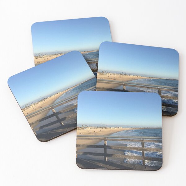 Item preview, California Huntington Beach Pier Blue Ocean Summer Waves designed and sold by jays-artworks.
