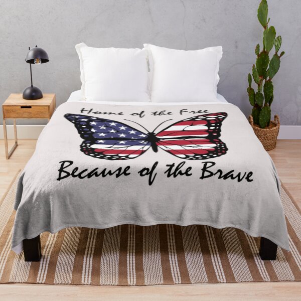 Item preview, home of the free because of the brave butterfly designed and sold by Blukus ⭐⭐⭐⭐⭐.