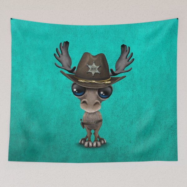 Item preview, Cute Baby Moose Sheriff designed and sold by JeffBartels.