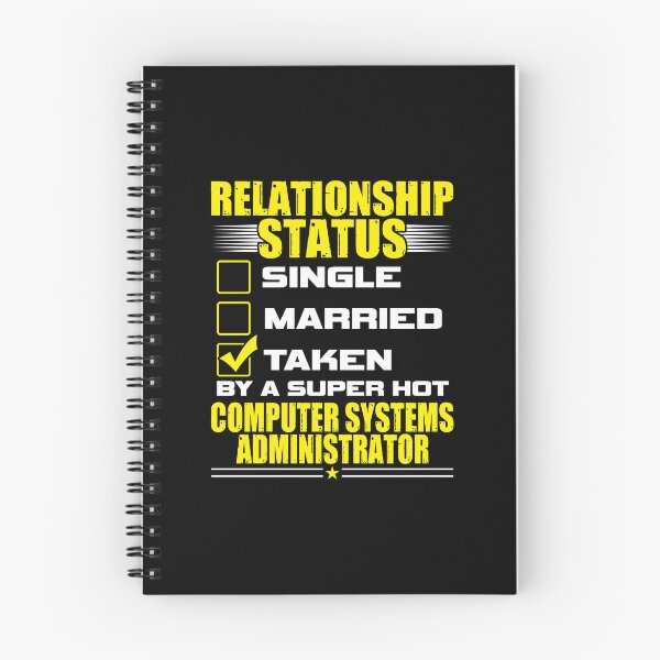 Item preview, His and Her Computer Sys Administrator Relationship Status designed and sold by haselshirt.