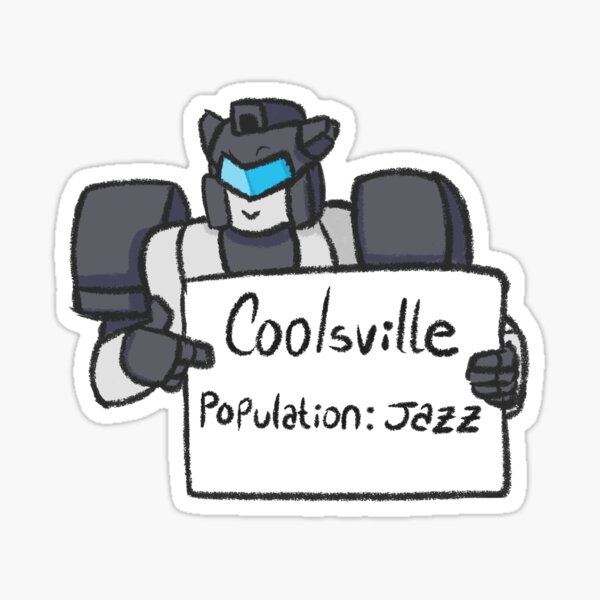 Jazz - Coolsville  Sticker