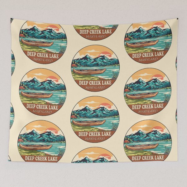 Item preview, Deep Creek Lake Maryland | Boating | Fishing designed and sold by KrisSidDesigns.