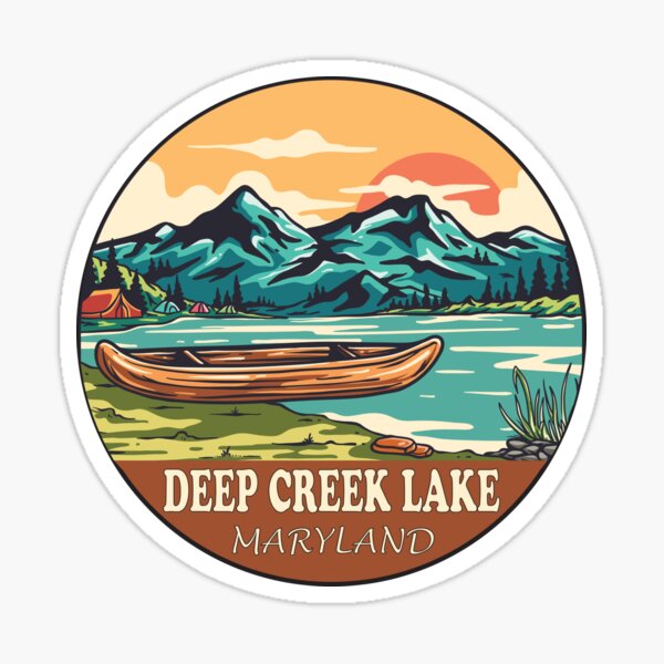 Item preview, Deep Creek Lake Maryland | Boating | Fishing designed and sold by KrisSidDesigns.
