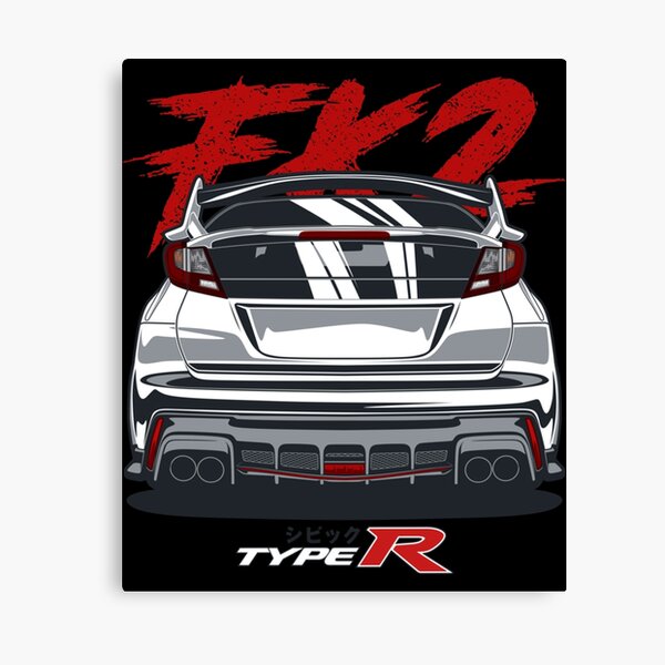 Honda Civic Type R Picture Poster Canvas Car EP3 EK9 FD2 FK8 FK2 B16 B18 K20 H22 