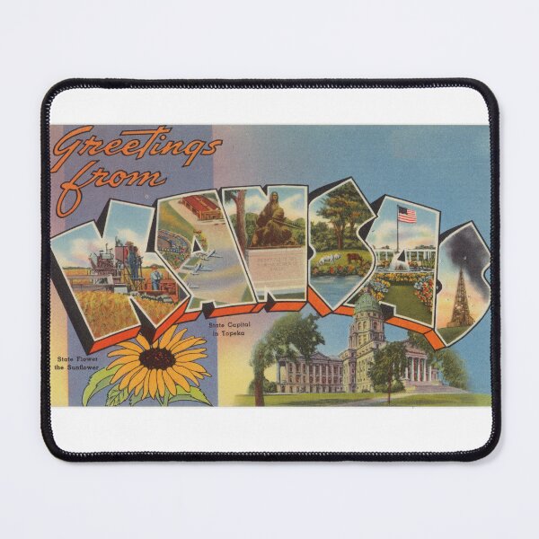 Item preview, Greetings from Kansas Retro Post Card Image designed and sold by stephensmith999.