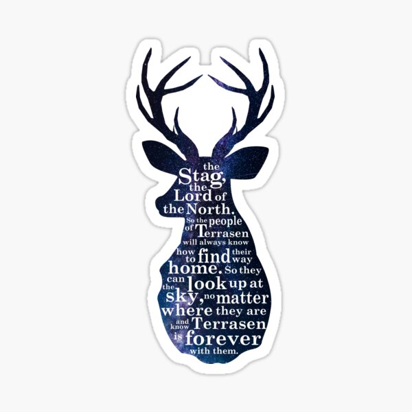 Throne of Glass - The Stag, the Lord of the North Sticker