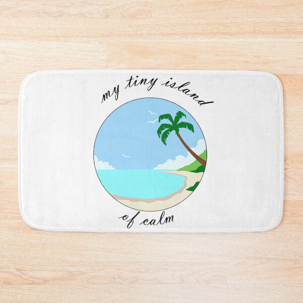 Item preview, Island with palm tree- my tiny island of calm designed and sold by Mirksaz-designs.