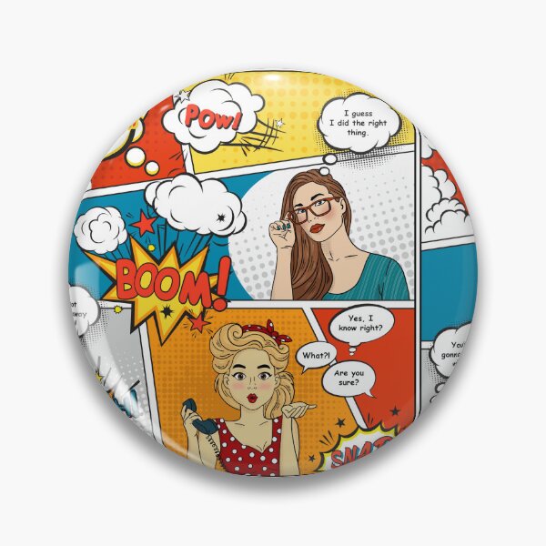 Item preview, Pop art comic in colours designed and sold by TheHotIgloo.