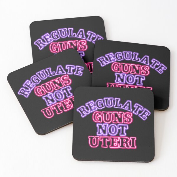 Item preview, Neon Regulate guns not uteri designed and sold by Becky-Marie.