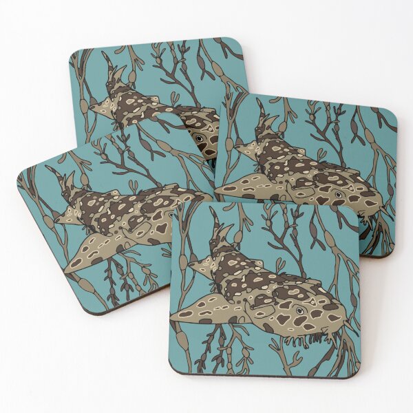 Item preview, Copy of Wobbegong shark with seaweed designed and sold by colejleighton.
