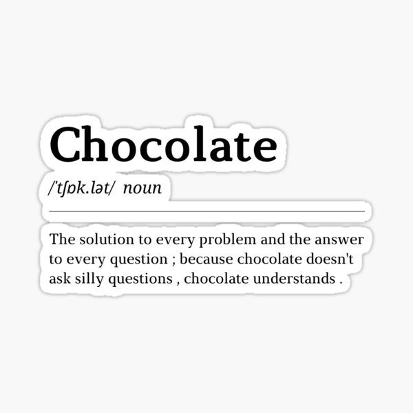Item preview, Chocolate Definition designed and sold by theunico.