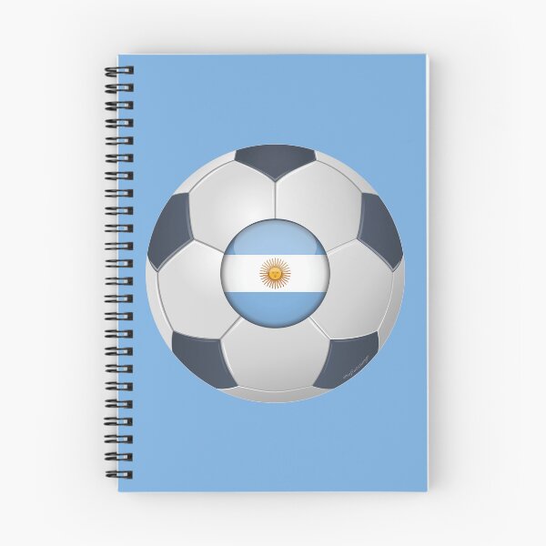 Aperçu de l'œuvre Futbol Argentine Drapeau Soccer Ball créée et vendue par infinitetango.