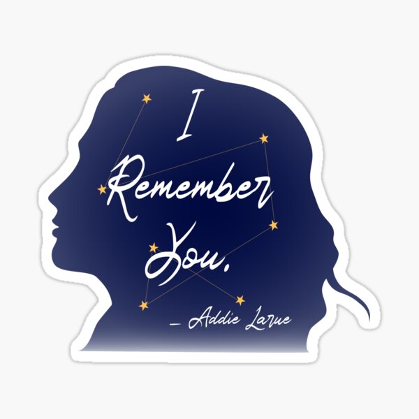 Item preview, I Remember You - The invisible life of Addie Larue designed and sold by Mirksaz-designs.