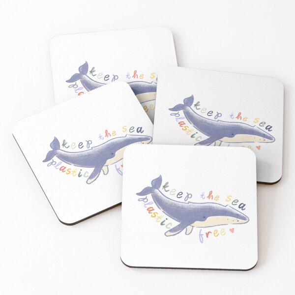 Item preview, Keep the Sea Plastic Free Whale designed and sold by Miss Cassie Bee.