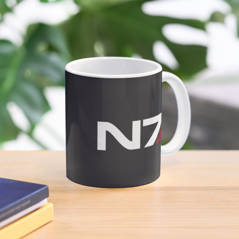 Mass Effect N7 Stripe Coffee Mug For Sale By Danthyman26 Redbubble