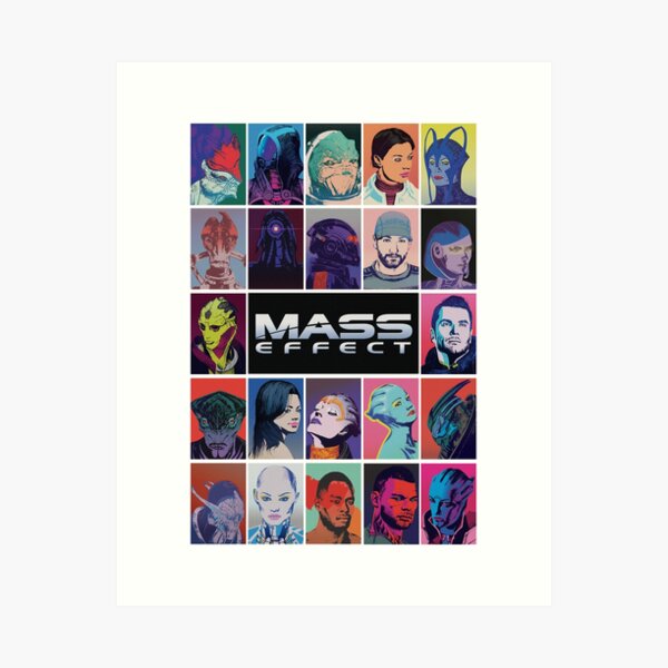 Artikel-Vorschau von  Mass Effect Squad Pop Art inspirierte Illustration, designt und verkauft von picapicaDesign.