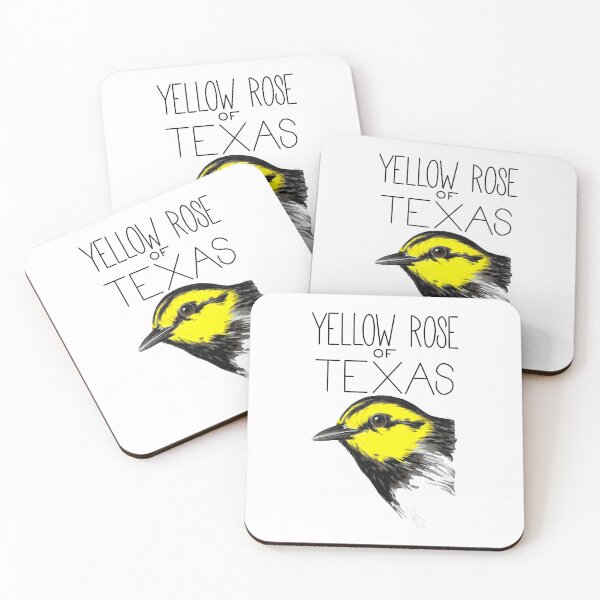 Item preview, Yellow (Golden) Rose of Texas (Golden-cheeked Warbler) designed and sold by LauraWolfArtist.