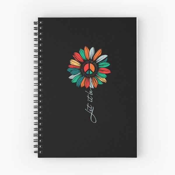 Item preview, Peace Sign in Colourful Flower Text LET IT BE designed and sold by The-Funny-Shop.