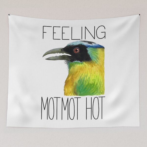 Item preview, Feeling Motmot Hot (Blue-crowned Motmot) designed and sold by LauraWolfArtist.