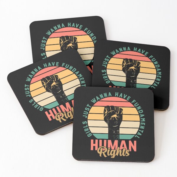 Item preview, Girls Just Want to Have Fundamental Human Rights designed and sold by Smart-Bee.