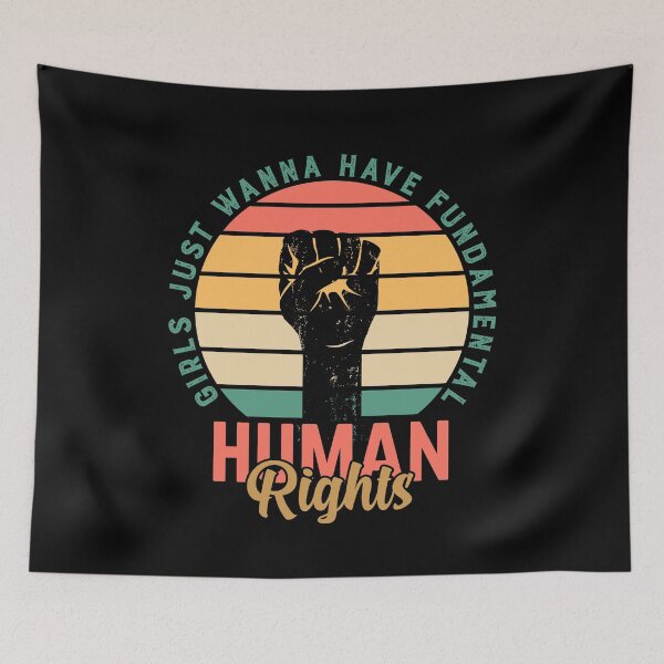 Item preview, Girls Just Want to Have Fundamental Human Rights designed and sold by Smart-Bee.