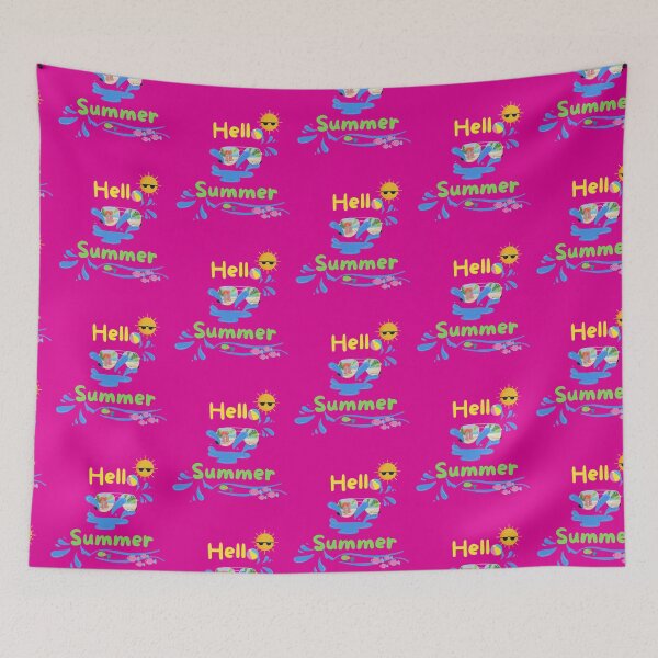 Item preview, Hello Summer 2022 Hot Summer Vibes Water Pattern designed and sold by jkernz.
