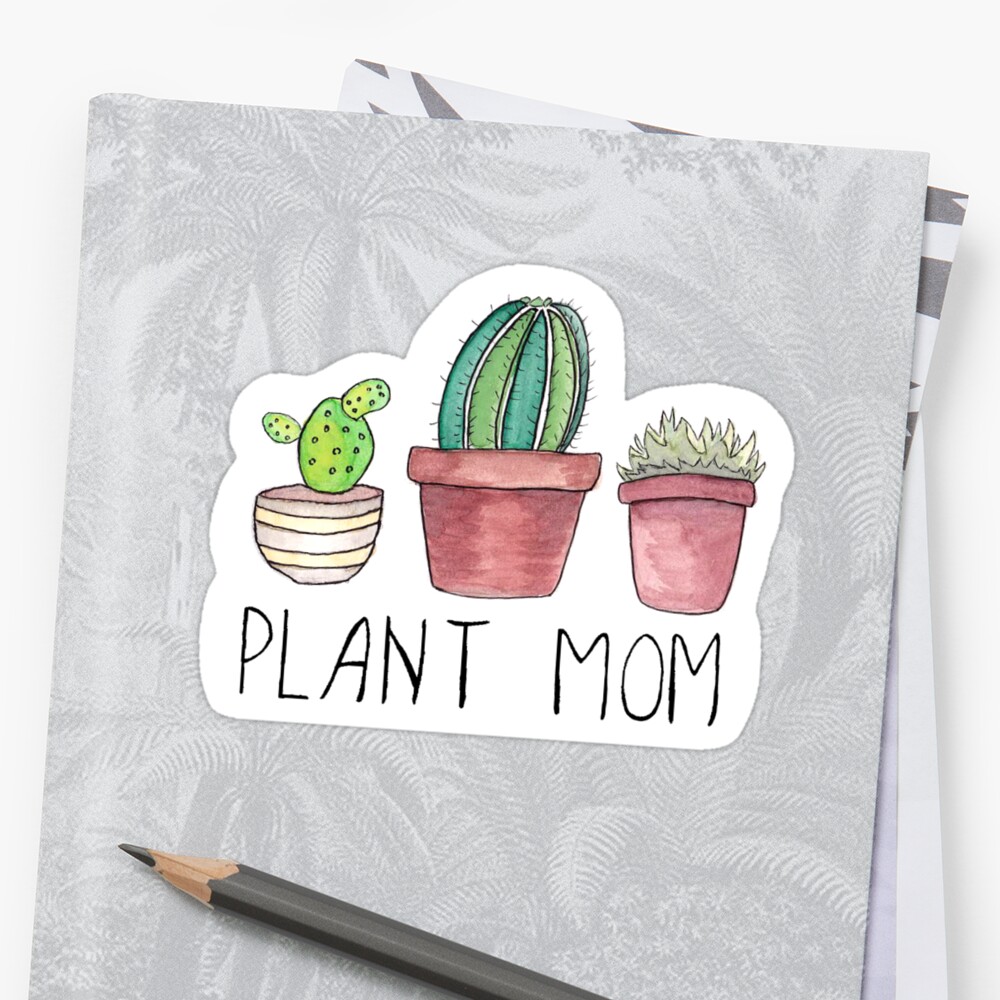 Download "Plant Mom" Stickers by DesignsByEmma | Redbubble