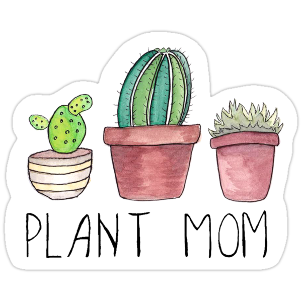 plant mom stickers by designsbyemma redbubble