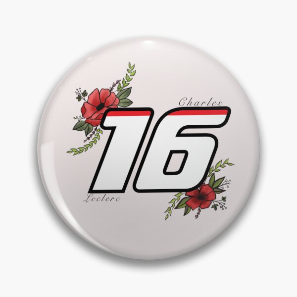 Item preview, Charles Leclerc Floral Driver Number designed and sold by tifosif1.
