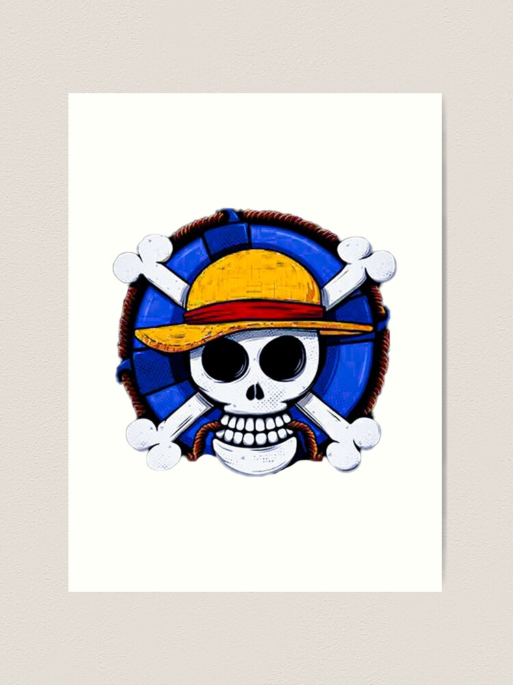 Straw hat jolly roger  Art Print for Sale by ayesha6obessie