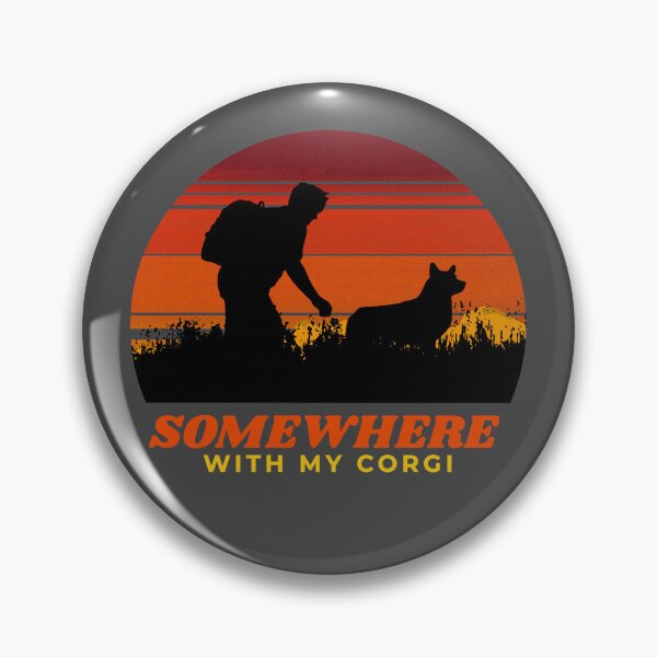Item preview, Somewhere With My Corgi Men's Adventurous Outdoor Gift designed and sold by Guarddogdrive.