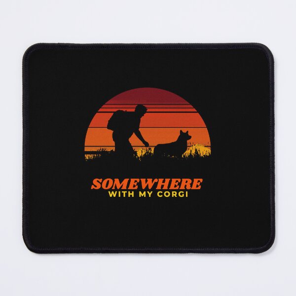 Item preview, Somewhere With My Corgi Men's Adventurous Outdoor Gift designed and sold by Guarddogdrive.