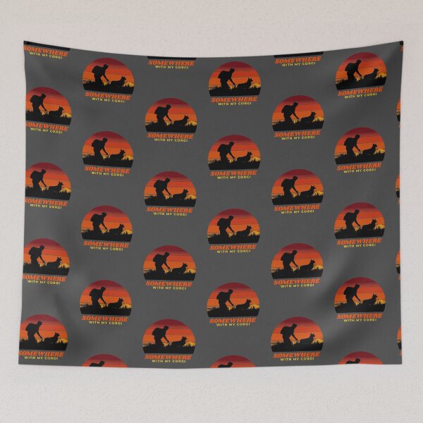 Item preview, Somewhere With My Corgi Men's Adventurous Outdoor Gift designed and sold by Guarddogdrive.