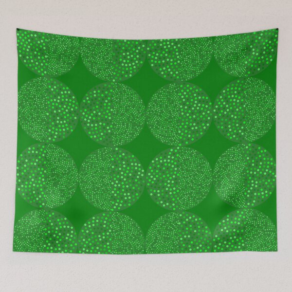 Item preview, Pointillism Circles Greens designed and sold by john-ess.
